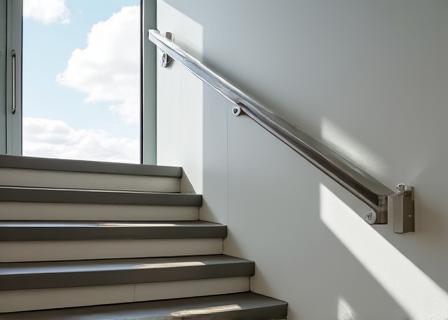 Rampe d'escalier métallique moderne